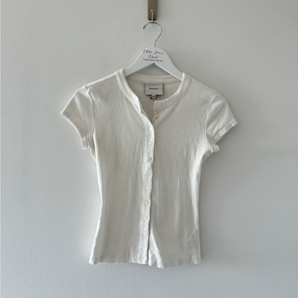 REFORMATION Raelynn White Knit Top - Picture 4 of 8
